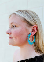 Raffia Hoop Earring