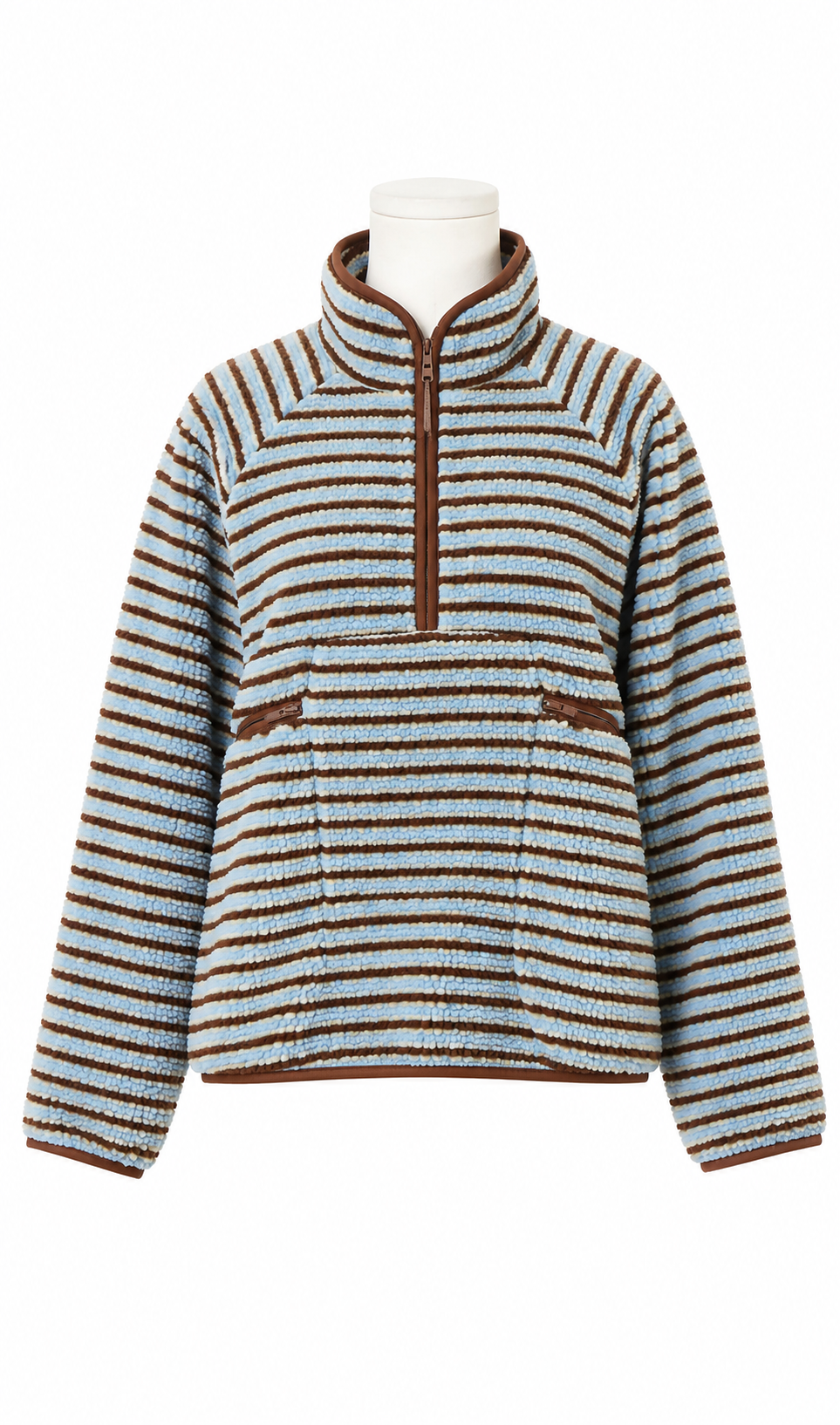 Ziva Striped Fleece Pullover