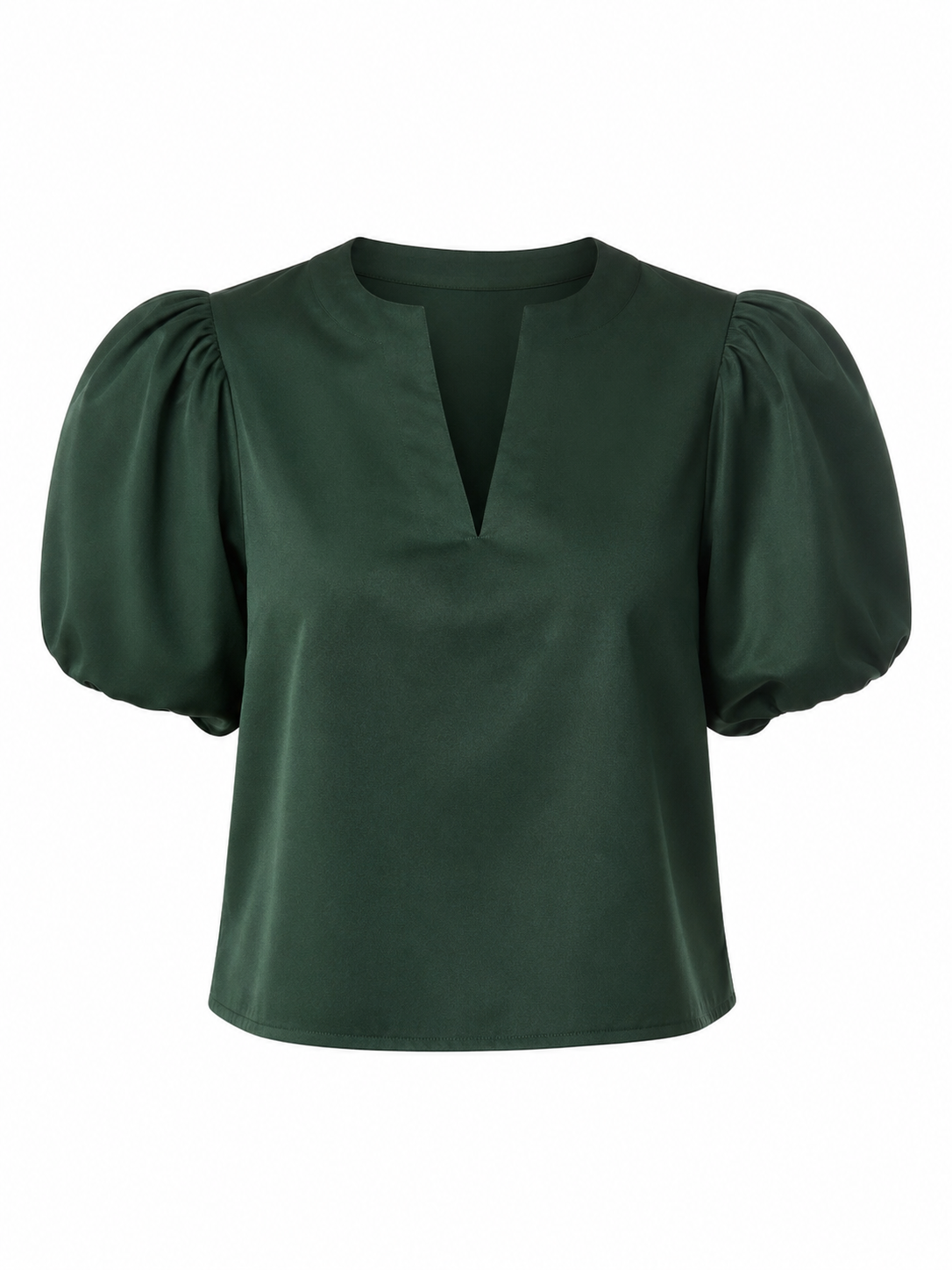 Poised Charm Puff Sleeve Blouse