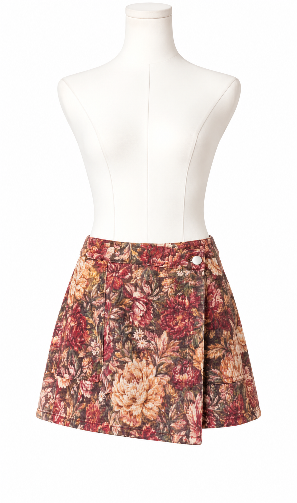 Floral Wrap Tapestry Skort