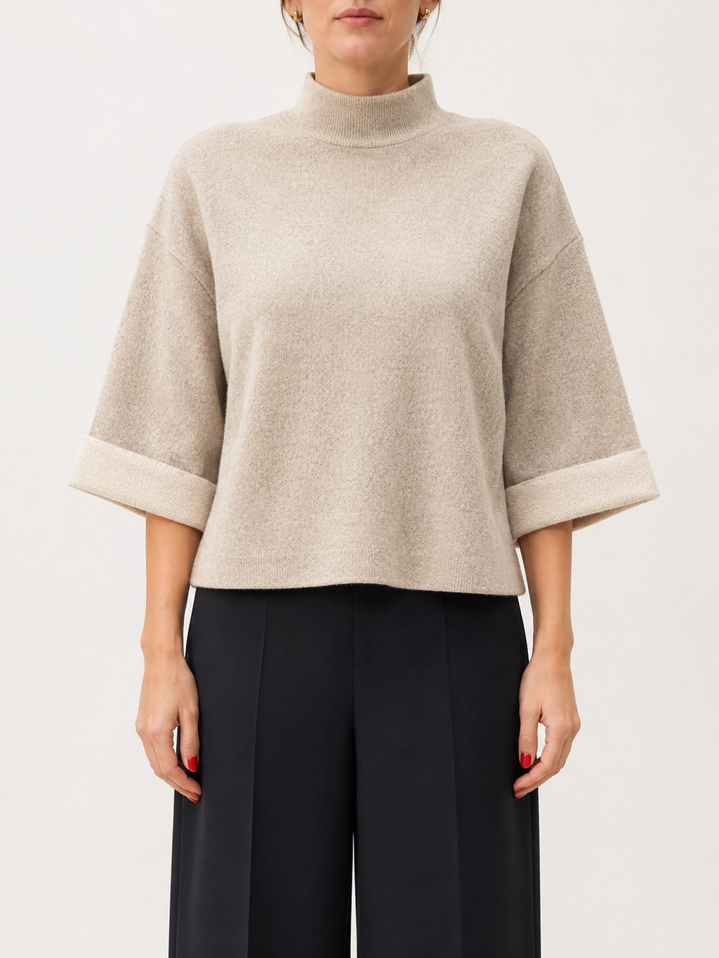Rosé Cuff Boxy Top