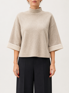 Rosé Cuff Boxy Top