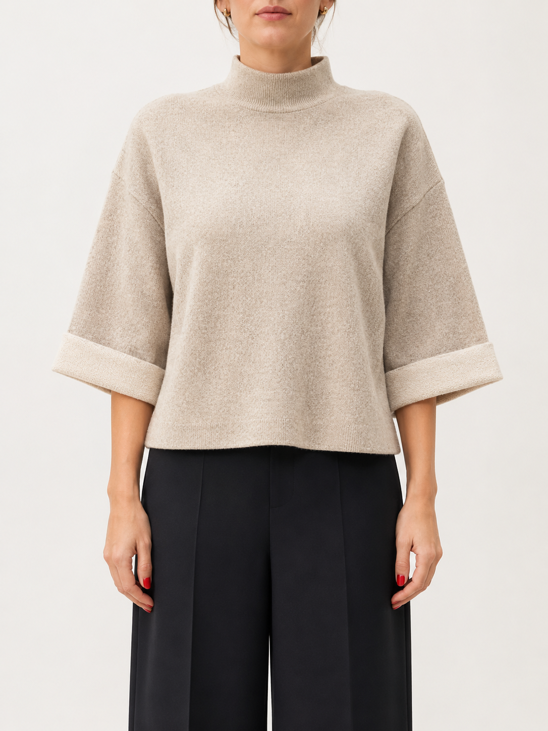Rosé Cuff Boxy Top