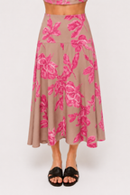 Ladie Floral Detail Skirt