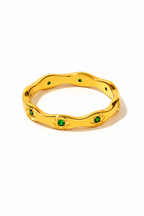 Odette Geometric Zirconia Rings