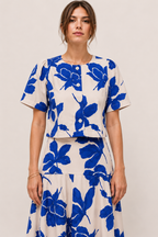 Ladie Floral Detail Top