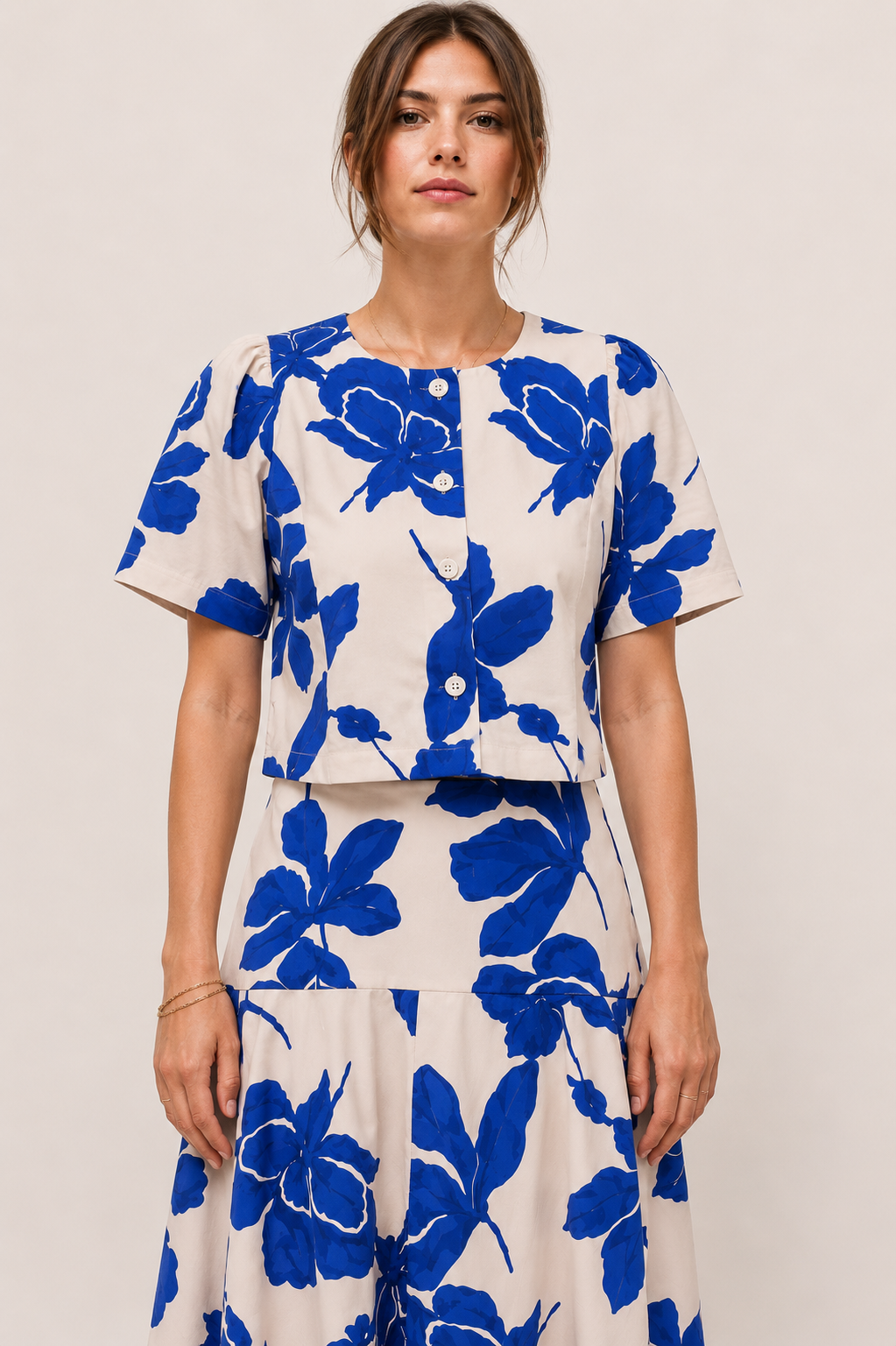 Ladie Floral Detail Top