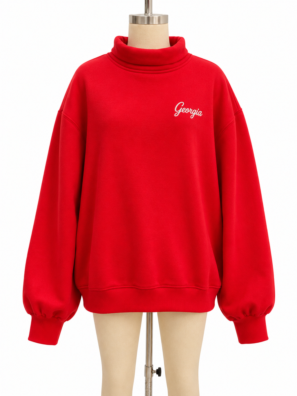 Georgia Rolled Mock-neck Sweatshirt