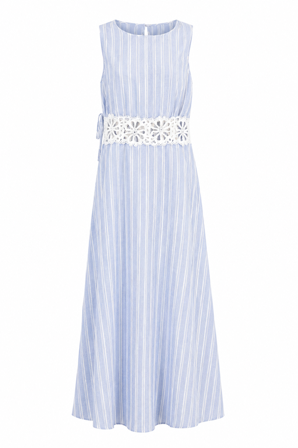 Marie Hollow Lace Midi Dress