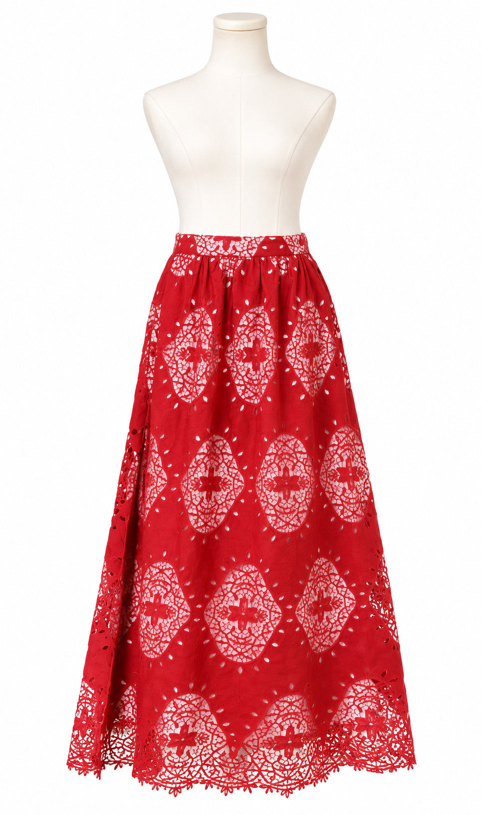 Kim Embroidered Lace Long Skirt
