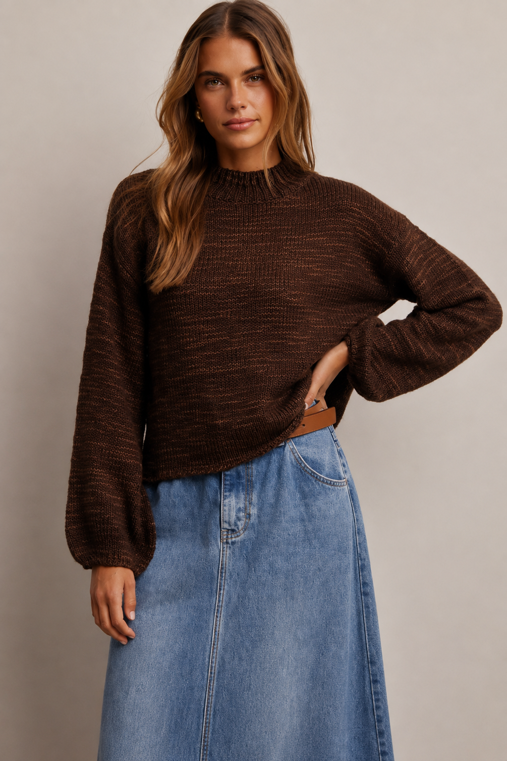 Beatrice Slouchy Knit Sweater