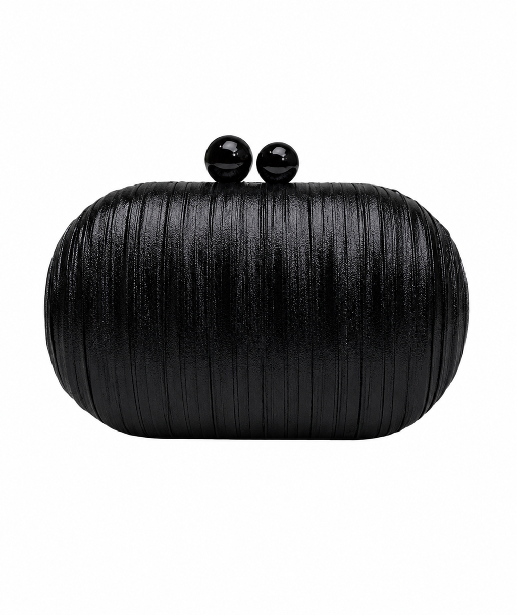 Kiss Lock Metallic Oval Clutches