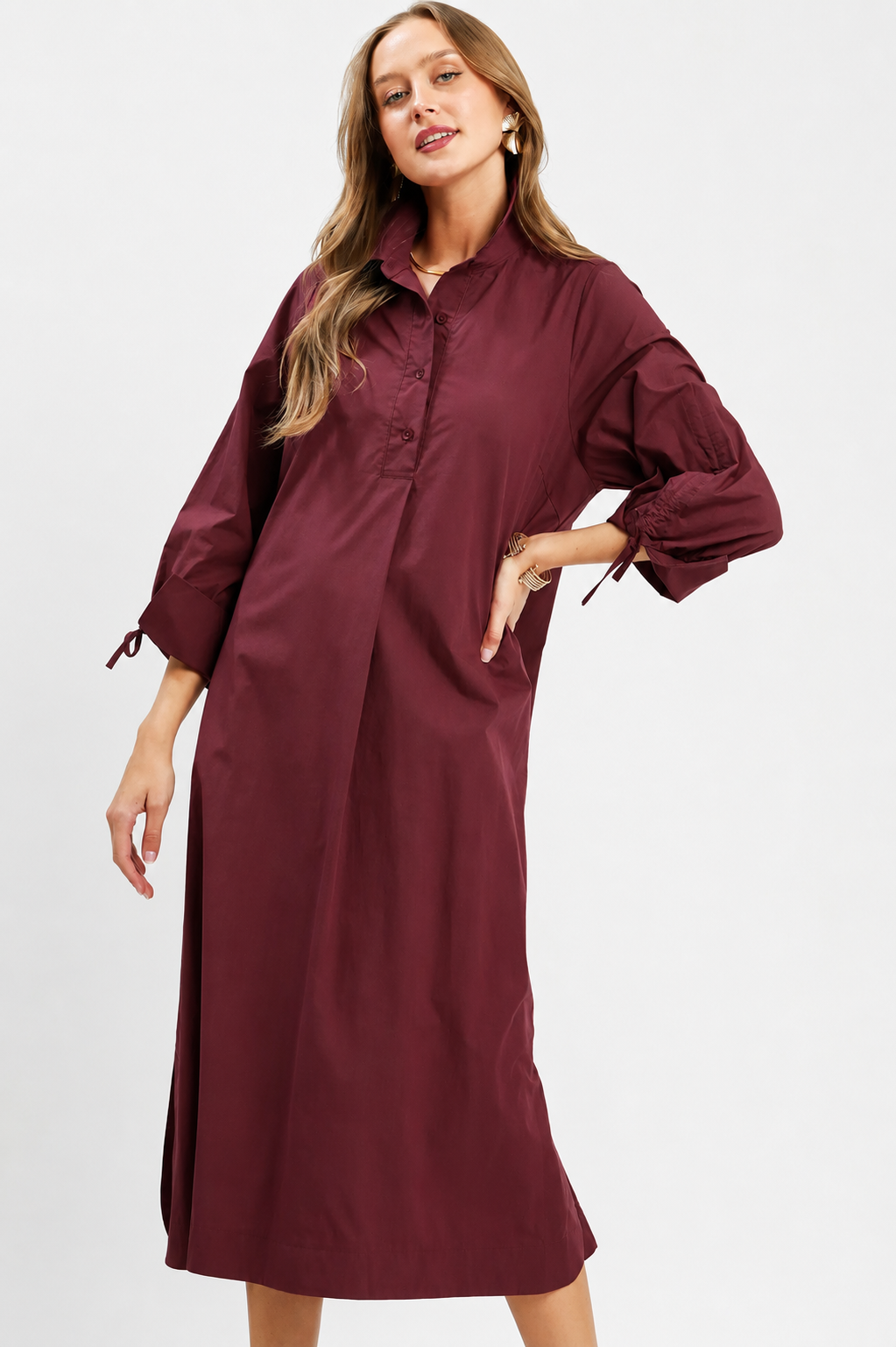 Talia Tie Sleeve Dress