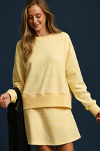 Amalie Checkered Sweatshirt