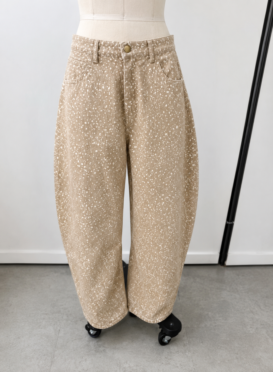 Paisley Speckled Barrel Pants