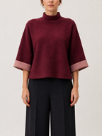 Rosé Cuff Boxy Top