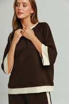The Sutton Luxe Colorblock Top