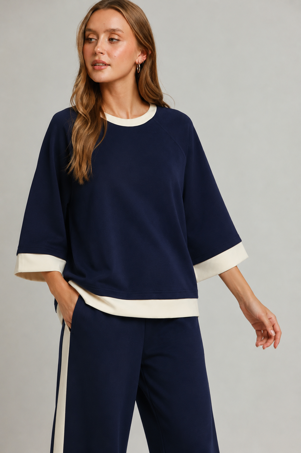 The Sutton Luxe Colorblock Top