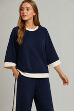 The Sutton Luxe Colorblock Top