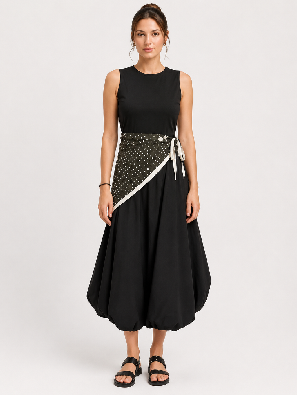Daphne Balloon Midi Dress