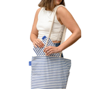 Inis Striped Beach Bag