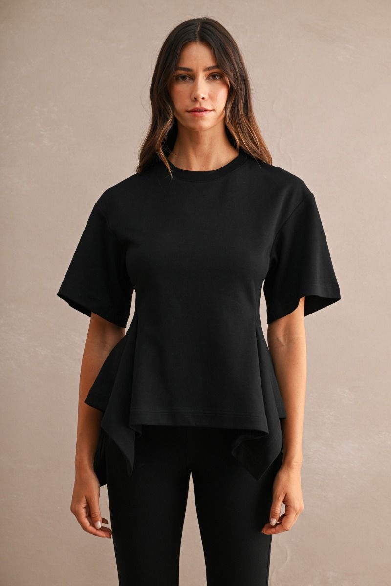 Dani Short Sleeve Peplum Top