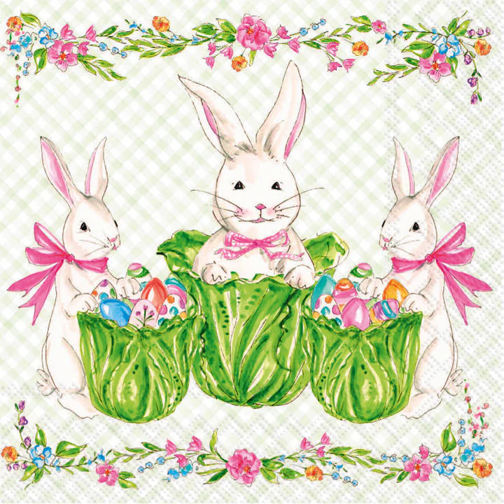 Floral Garden Party Paper Cocktail Napkins — Set of 20