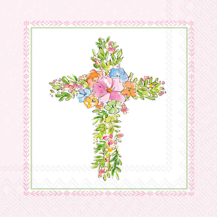 Easter Cross Cocktail Napkin