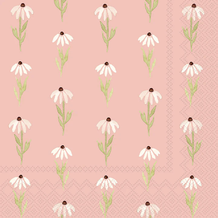 Pink Daisy Cocktail Napkin