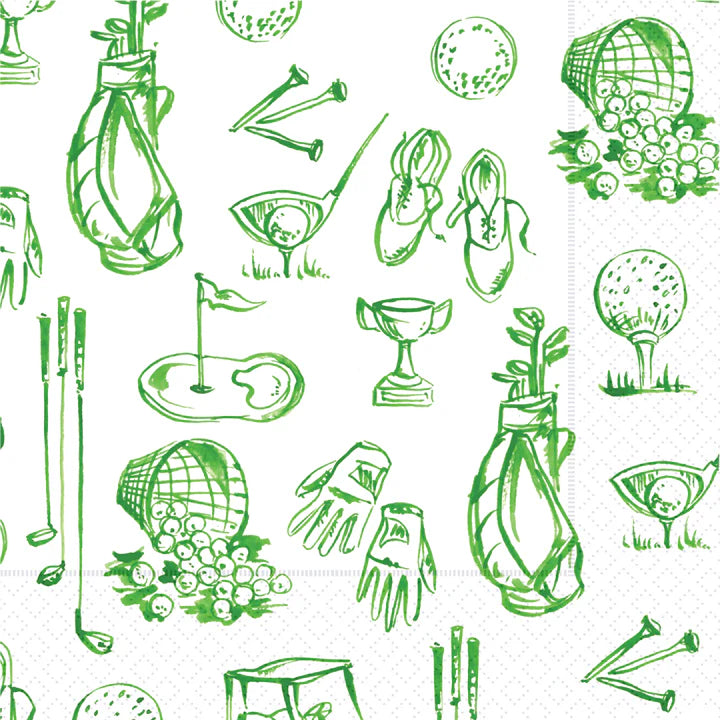 Golf Gear Cocktail Napkin
