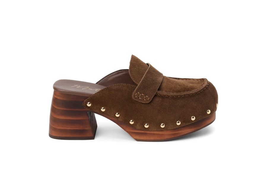Reyes Suede Studded Platform Clog