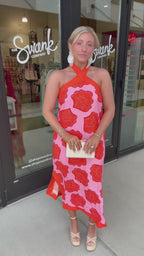 Seashell Halter Maxi Dress