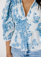 Ana Floral Puff Sleeve Blouse