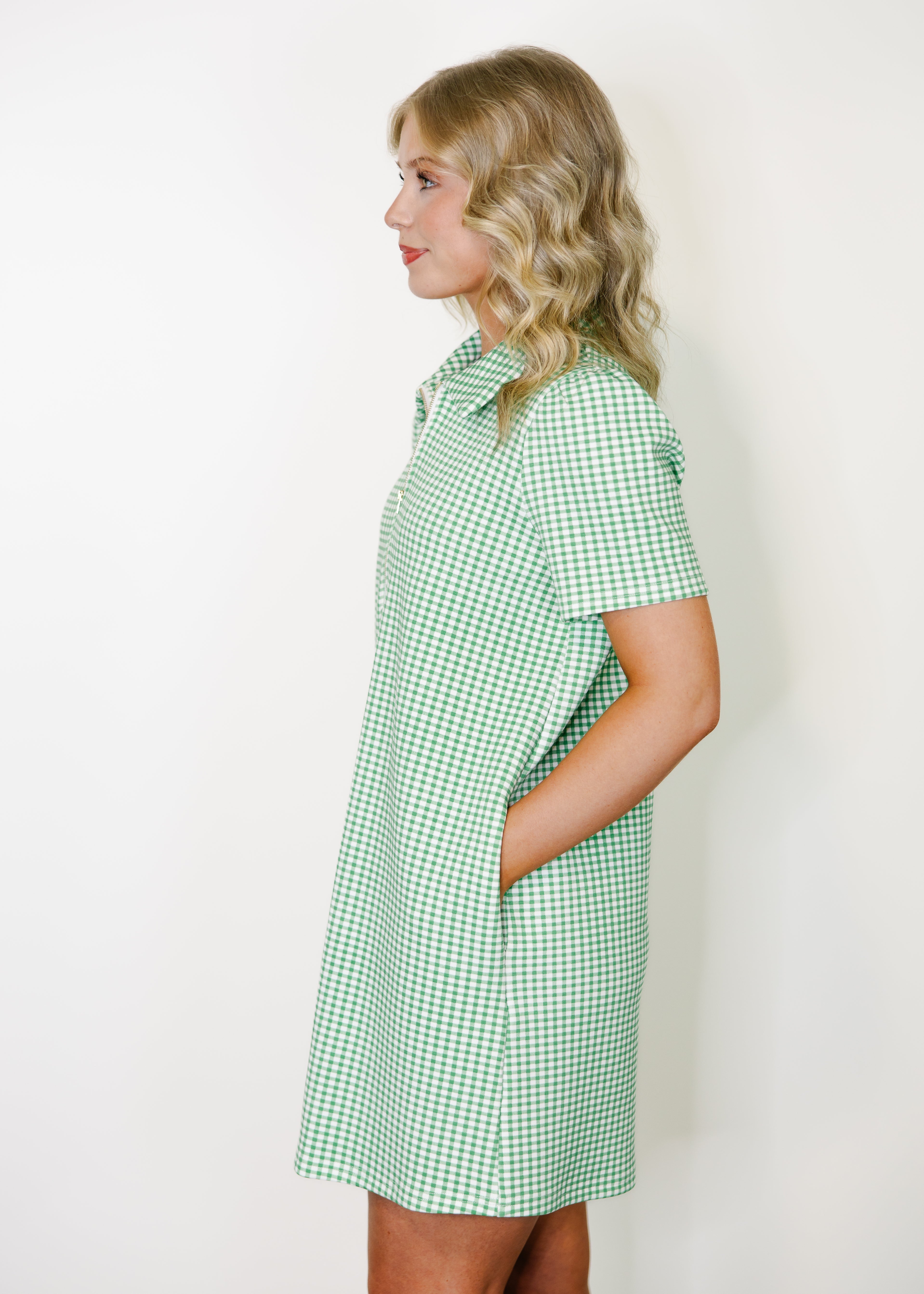 Hadley Gingham Shift Dress