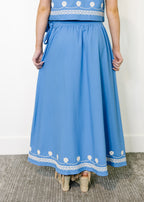 Liora Embroidered Midi Skirt Set