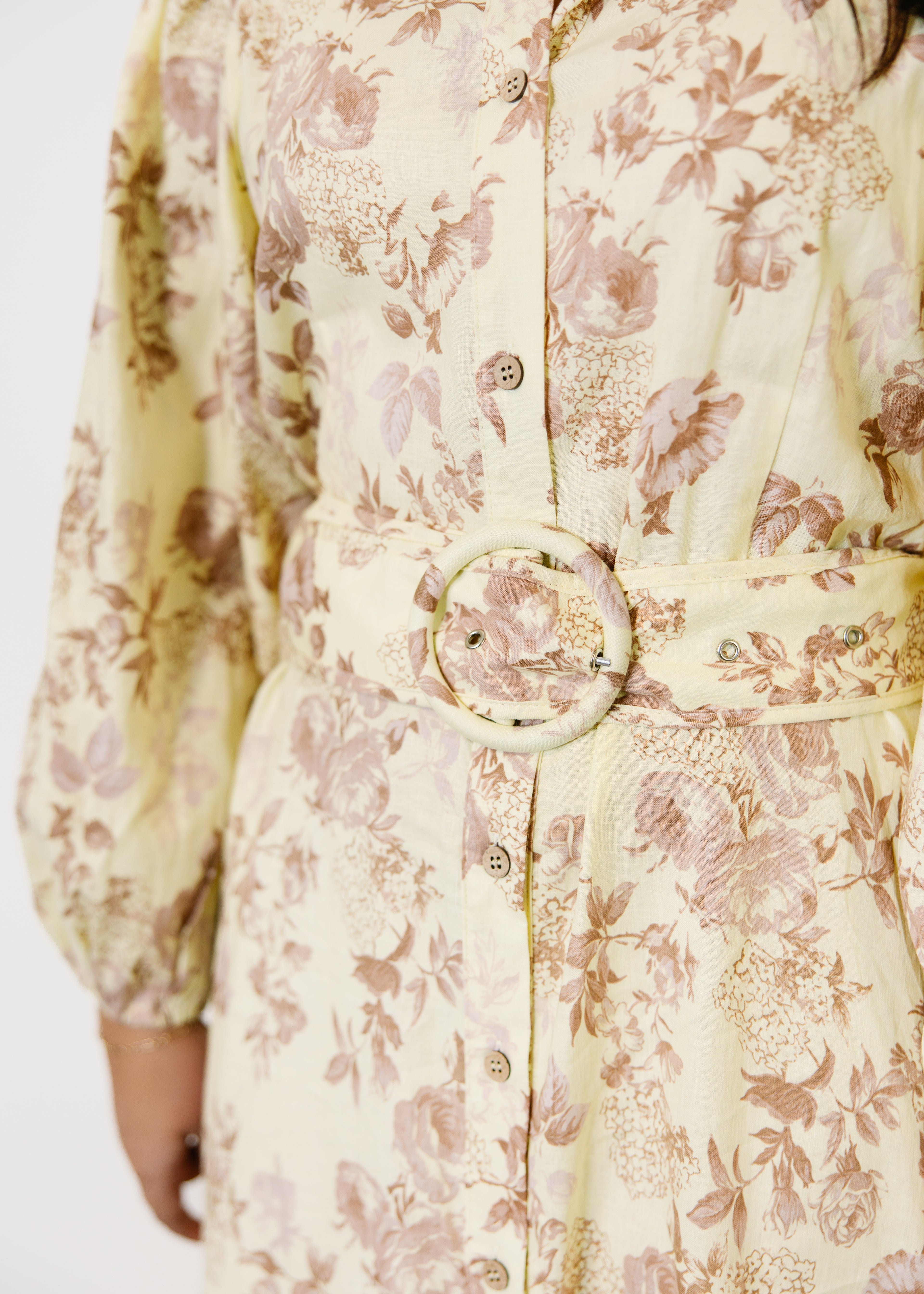 Carolyn Floral Belted Maxi Dress