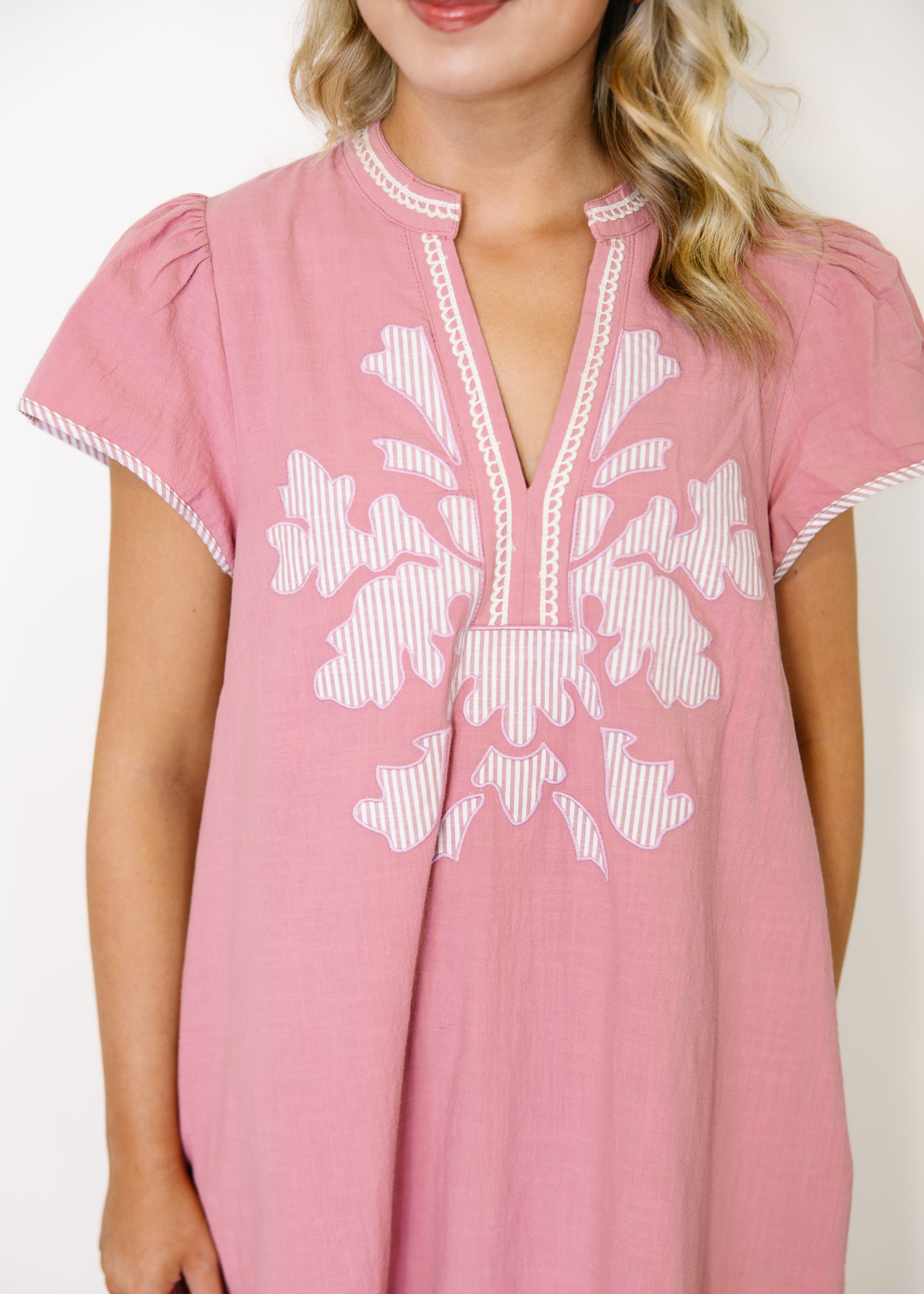 Celeste Embroidered Midi Dress