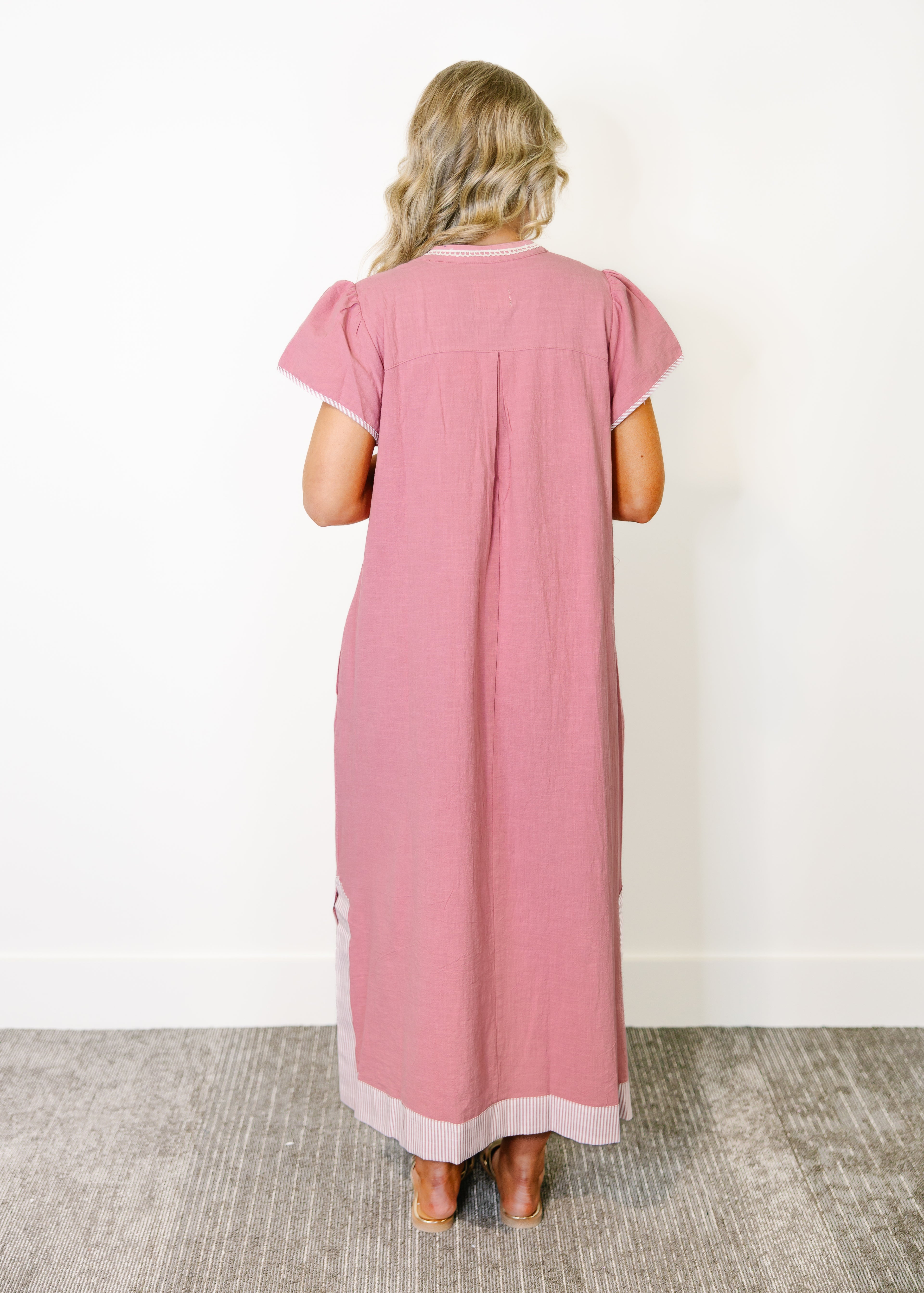 Celeste Embroidered Midi Dress