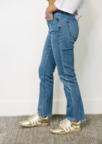 Ava Raw Hem Straight Jeans
