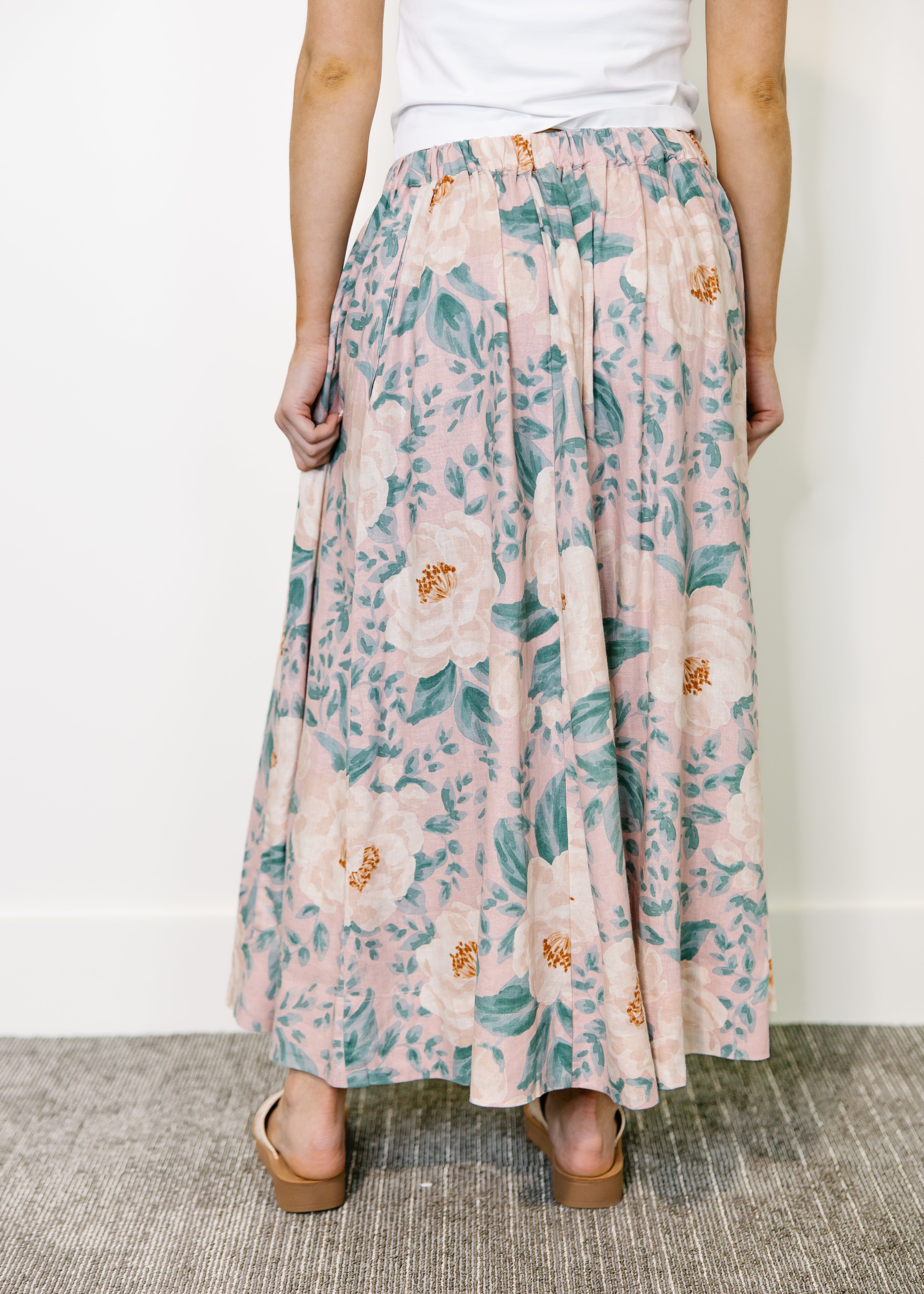 Lisa Floral Vintage Maxi Skirt