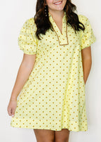 Sienna Puffed Sleeve Mini Dress