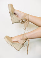 Espadrille Lace Up Wedges
