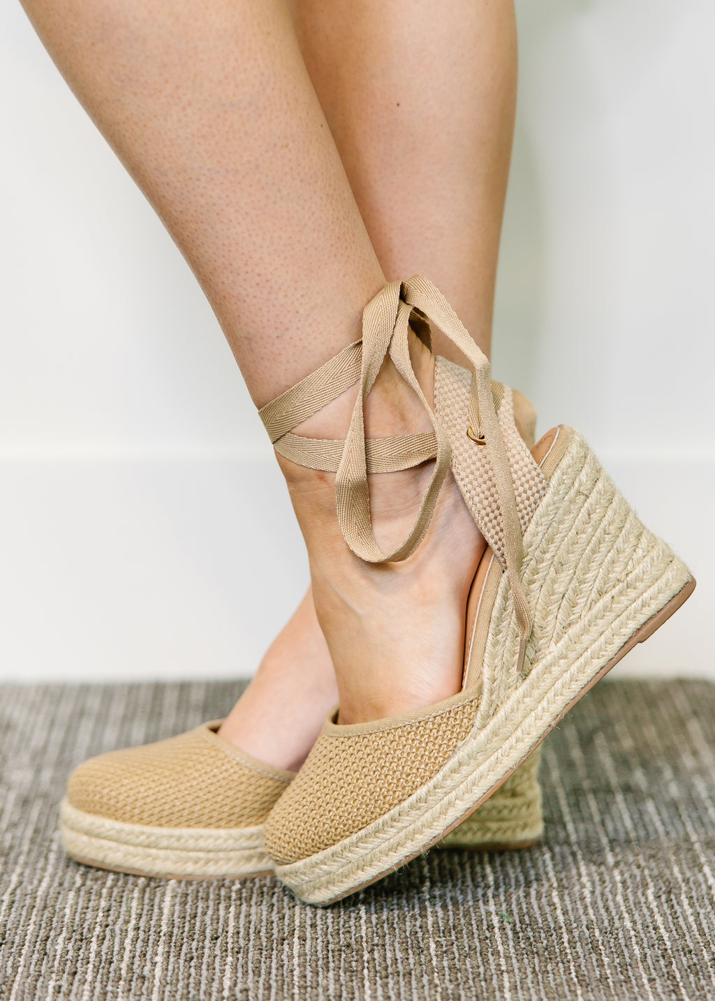 Espadrille Lace Up Wedges