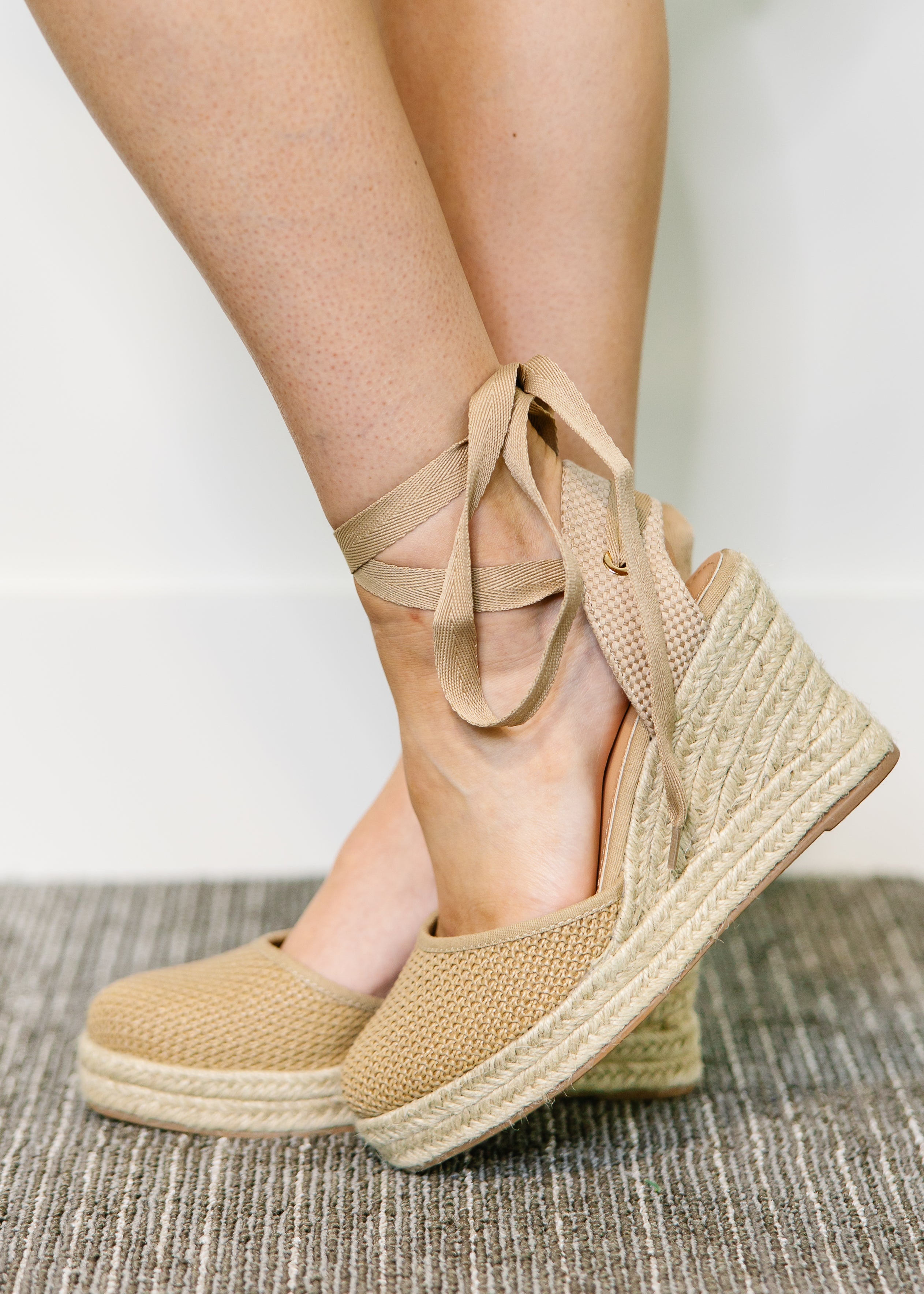 Espadrille Lace Up Wedges