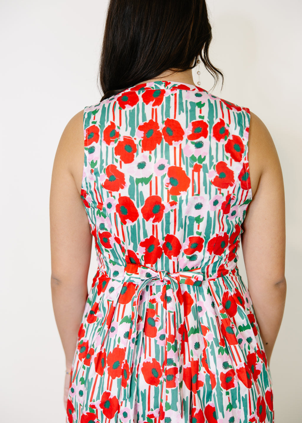 Poppy Front Zip Midi Dress