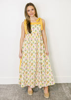 Delphine Meadow Sleeveless Midi Dress