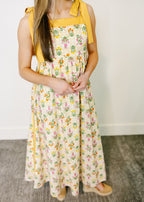 Delphine Meadow Sleeveless Midi Dress