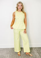 Candice Ruffle Hem Polka Dot Top