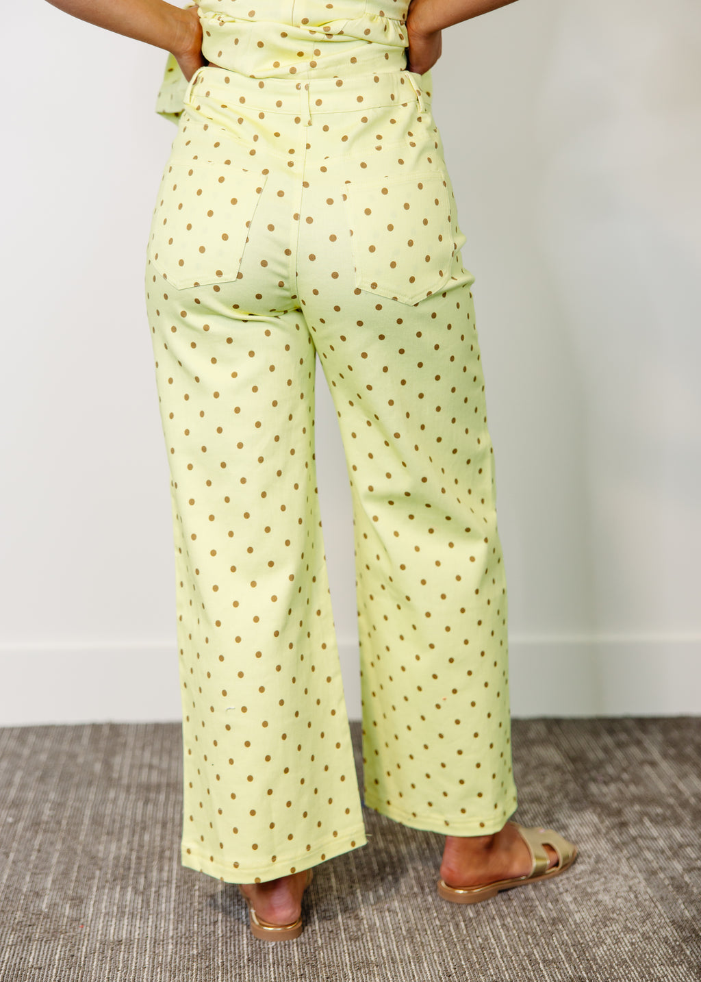 Amelia Wide Leg Polka Dots Pants