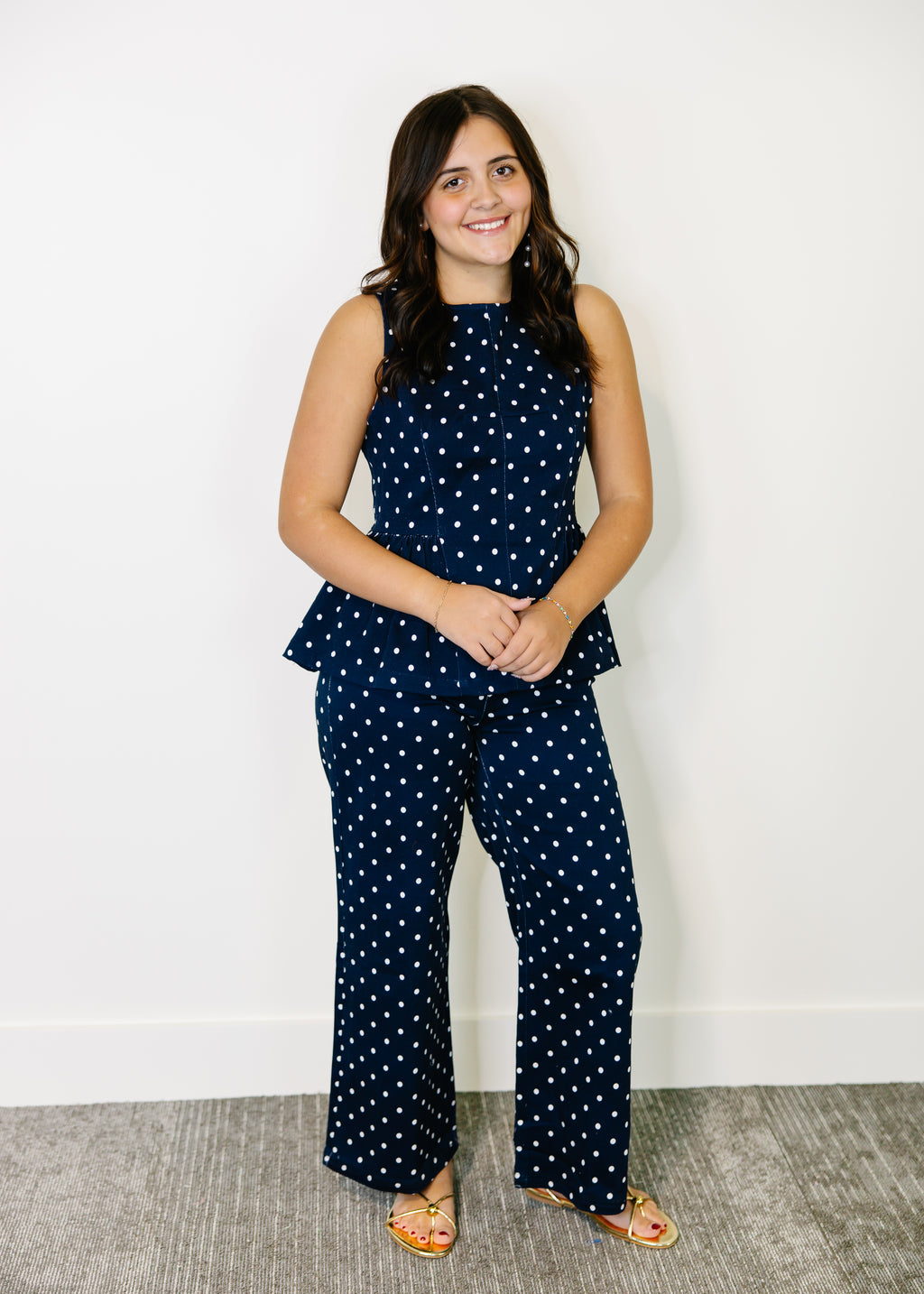 Amelia Wide Leg Polka Dots Pants
